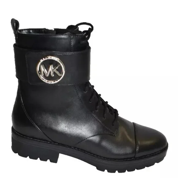 Combat Boots Michael Kors Black Womens Shoes Michael Kors Shoes